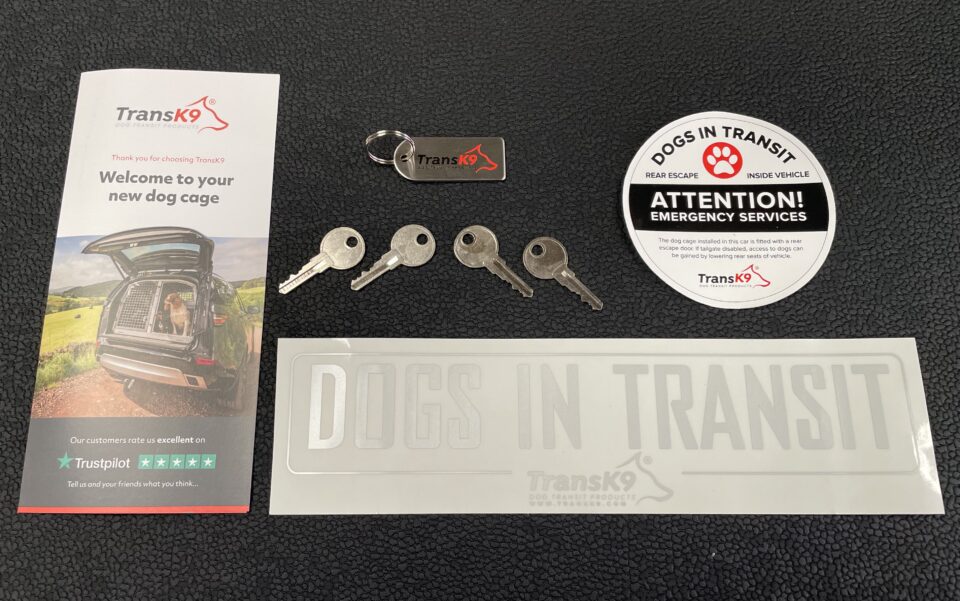 TransK9 Double Cage Welcome Key & Sticker Pack